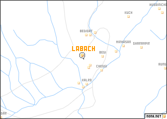 map of Labach