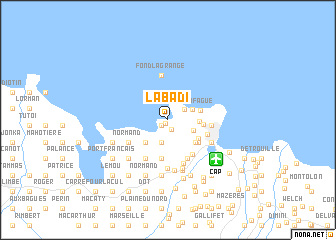 map of Labadi