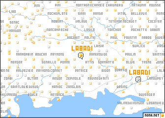 map of Labadi