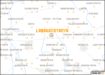 map of Lábadozótanya