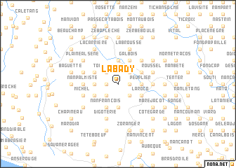 map of Labady