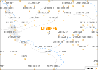 map of La Baffe