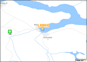 map of La Baie