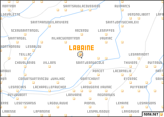 map of La Baine