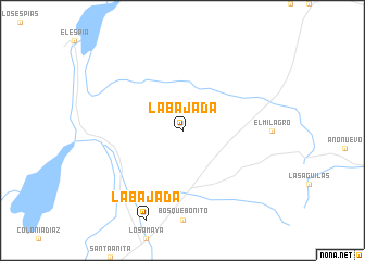 map of La Bajada