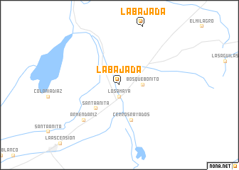 map of La Bajada