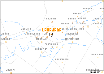 map of La Bajada