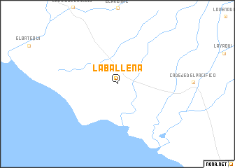 map of La Ballena