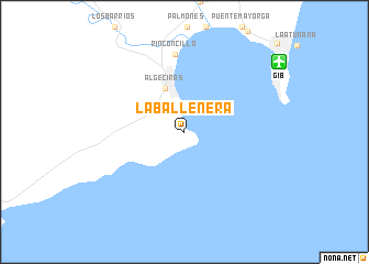 map of La Ballenera