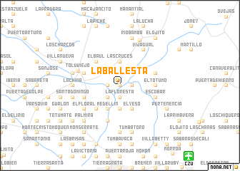 map of La Ballesta