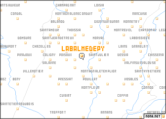 map of La Balme-dʼÉpy