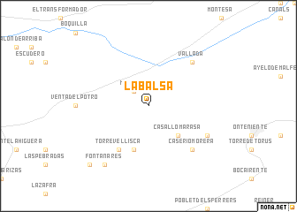 map of La Balsa