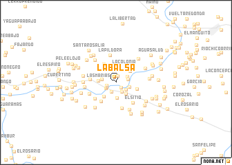 map of La Balsa