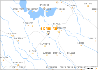 map of La Balsa