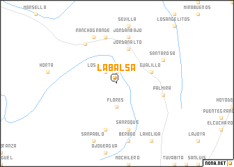 map of La Balsa