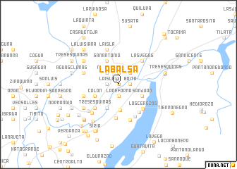 map of La Balsa