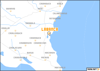 map of La Banca