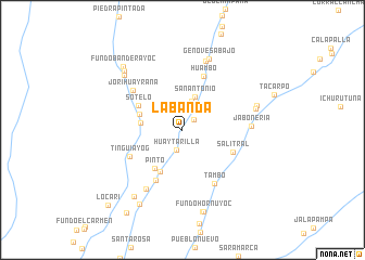 map of La Banda