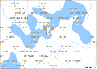 map of Labanga