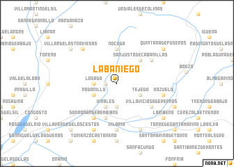 map of Labaniego