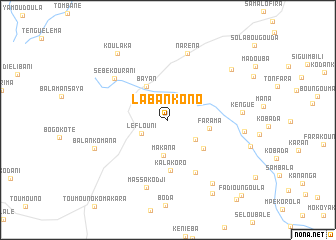 map of Labankono