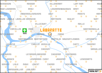 map of La Baratte