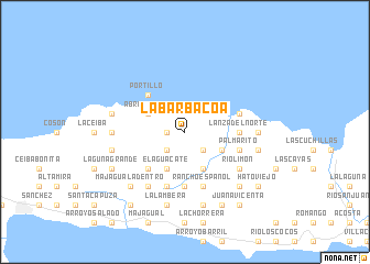 map of La Barbacoa