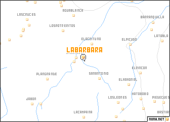 map of La Barbara