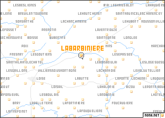 map of La Barbinière