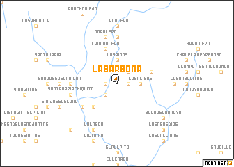 map of La Barbona