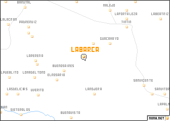 map of La Barca