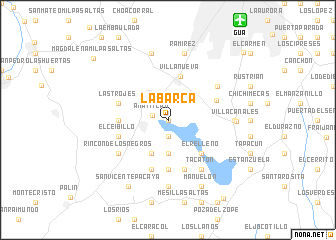 map of La Barca