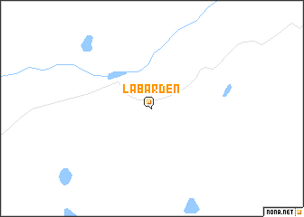 map of Labardén