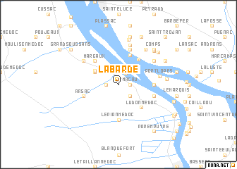 map of Labarde