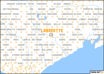 map of Labarette