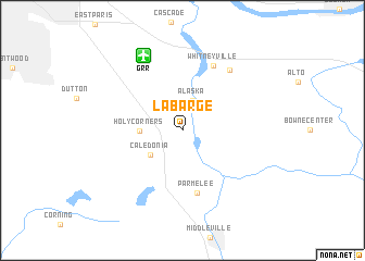 map of Labarge