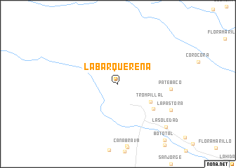 map of La Barquereña