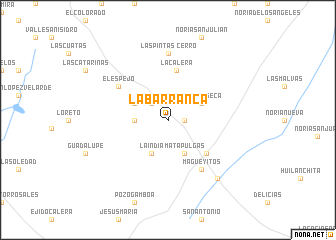 map of La Barranca