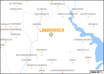 map of La Barranca