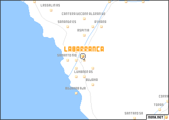 map of La Barranca