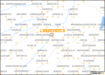 map of La Barranca