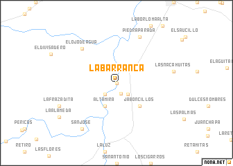 map of La Barranca