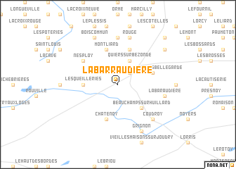 map of La Barraudière