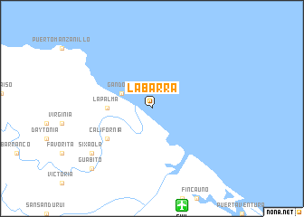 map of La Barra