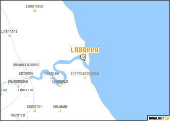 map of La Barra
