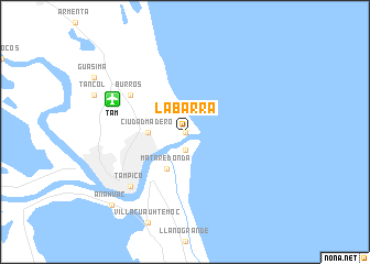 map of La Barra