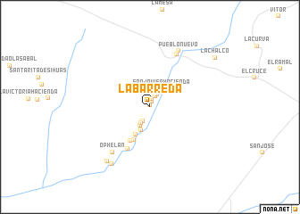 map of La Barreda