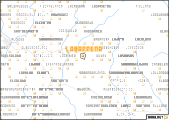 map of La Barrena