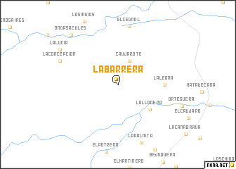 map of La Barrera