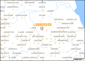 map of La Barrera